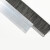 冰禹 BGA-207 工业清洁防尘扫灰挡水刷 H型铝合金门底密封尼龙丝毛刷条 毛高10mm长1m