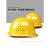 素界透气安全帽工地男施工领导玻璃钢加厚ABS头盔可印字 V型国标透气款-白色