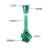 立式泥浆泵流量100立方米/h扬程24m额定功率7.5KW配管口径DN151.4米高