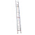 定制适用铝合金升降梯 伸缩梯加厚人字梯多功能工程折叠梯家用梯子 加厚2卡节单升梯4米