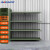 京顿 货架仓储货架多层置物架超市展示架副架军绿色200kg/层 200*60*200cm