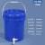 定做印刷塑料桶泡菜腌菜调料密封桶25L涂料机油桶化工桶 25L-黑色-配透气盖(D17口径透气阀)