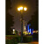 欧式路灯庭院草坪灯防水户外灯景观公花园别墅小区双头3米高杆灯 2米-三灯头黑色 送LED光源
