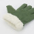 赫思迪格 加绒加厚棉手套 冷库户外冬季防寒保暖手套 全指劳保手套  绿色1双 JG-1701