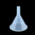 工百利 塑料透明小漏斗 实验室三角漏斗 耐高温锥形漏斗 60ml 