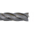 锥柄镶硬质合金螺旋刃焊接钨钢铣刀3540*120直柄加长立铣刀 黑色 32×200刃长×4刃