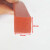 耐高温平板密封条防撞方型密封硅胶平板发泡隔音扁条橡胶垫 20*5mm红色