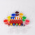 塑料6孔试管架趣味科学小实验幼儿园学生DIY器材玩教具套装组 套装三 彩虹水组合