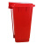 分类垃圾桶脚踏式大号红色商用方形塑料有盖办公有害垃圾脚踩小号 20升红色有害垃圾桶