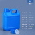 定制2.5/5L/10kg升公斤带内盖塑料小方桶密封扁桶耐酸碱化工桶 2L方桶-蓝色带内盖 带刻度