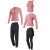 范斯蒂克（vansydical）瑜伽服女健身秋季速干衣高弹训练晨跑服跑步运动套装五件套 梅沙色五件套 JDTC70487 S(建议80-95斤)