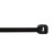 安赛瑞 尼龙扎带 自锁式捆扎带 理线绑扎带 宽1.6mm长71mm 100根装 黑色 定制 欧时 440257