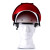 钧道汇红钢纸电焊面罩配焊工防护帽头戴式焊工帽防溅射防火星劳保工地焊接帽 面罩+蓝色