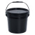 玛仕福 加厚密封塑料桶涂料桶乳胶漆塑料包装塑料桶耐摔塑料桶打包桶10L黑