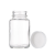 玻璃广口试剂瓶 透明大口螺口瓶 钠钙玻璃大口瓶 棕色溶剂瓶 白盖 棕色 120mL 含白色PE盖