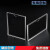 汉微定制双层亚克力插槽A4卡槽插纸盒广告展示牌透明有机玻璃板照片盒 单层 横款(长边开口) A4:297X210
