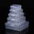 欧因 方形高透塑料盒PP盒零配件收纳盒-起批量100（货期3-5天） 4.5*4.5*1.9