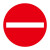 定做道路交通标志指示牌 限高牌减速慢行圆形三角形方形反光铝板 JZTX-21 禁止驶入禁止通行 60*60cm