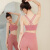 双秀瑜伽服女套装夏季高级感美背显瘦性感时尚专业运动跑步普拉提 焉尾紫套装 S(85-100斤)