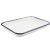 午励 方形盘 搪瓷托盘 实验室白色化工盘 加厚平底单个35*45 