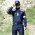新式工作服消防服套装应急抢险救援服作训服耐磨套装套装男 红条腰带均码 M170115135斤