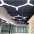 博雷奇led办公室吊灯创意个性简约铁艺健身房餐厅工业风Y字造型照明灯具 黑壳-直径60单边长30cm30w