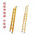 电工专用关节玻璃钢梯折叠梯人字梯合梯伸缩梯绝缘梯直梯 伸缩梯4米