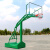 户外篮球架成人训练标准学校篮球框移动式成年篮球架家用室外 220mm蓝色圆管地埋加强型/只 国家标准