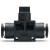 伊莱科（ELECALL）气动单向阀HVFF系列节流快插配件气缸接头气泵直通可调 HVFF-8（5只装）黑色 