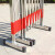 妙普乐可移动伸缩围栏不锈钢折叠防护栏工地施工围挡安全警示隔离栏栅栏 高1.2米*长4米长(加厚)立柱壁