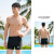 匹克（PEAK）泳裤男士泳衣舒适平角速干不贴身温泉度假专业游泳裤YS00102 黑蓝