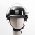 防暴头盔钢盔M88头盔德式带面罩头盔安全帽保安防护头盔 加厚款钢琴黑德式盔(无面罩)