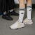 adidas「泡泡鞋」HI-TAIL 2.0经典复古运动鞋男女阿迪达斯三叶草 黑色/金属银 38