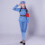 红军演出服红装老兵怀旧八路衣服男女款红色娘子表演服装七件套 蓝色全套（绑腿款） 170