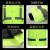 鸣固 反光雨衣 交通环卫施工执勤加厚保暖防寒服棉服上衣可拆卸绿色 XXL MG-ST-7168-1