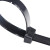赫思迪格 黑色自锁式强力卡扣大号扎带 尼龙扎带固定器 长25cm宽7.5mm(100根) HGJ-1516