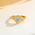 法卡曼（FACAMAN）黄金戒指爱心型开口求婚999足金指环送女友结婚生日礼物 【一生一世】黄金戒指