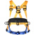 JOHA 安全带双挂钩保险安全绳高空作业套装国标全身五点式安全带 双绳小钩1.8米 