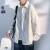 Lee Cooper品牌短袖衬衫男宽松大码男装外套日系秋季中袖春季休闲工装上衣 白色长的 XL