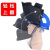 定制支架高空面罩配全帽头戴式氩弧焊接焊防护电焊帽自动变色面屏 变光款支架高空面罩+红安全帽