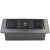 嵌入式多媒体桌面插座会议插排高清办公信息USB充电隐藏线盒 黑色 3电2网