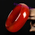 简梓红玛瑙玉镯子女 加宽版窄版玉手镯红色玉手镯 图片色 5A中宽内径62mm-63mm