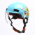 现货3C认证儿童电动车头盔男女孩摩托车帽透气防晒电瓶车小孩头盔 儿童3C102紫色 PC茶镜