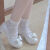 路林狼Lolita鞋子女日系圆头可爱学生jk小皮鞋2023新款粗中跟玛丽珍单鞋 米白 37