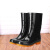 钢米 雨鞋男士水鞋雨靴防滑防水水靴 中筒单层 (单位：双) 44 黑色