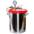 适用真空消泡桶AB胶滴胶消泡机小型脱泡桶抽真空容器树脂硅胶脱泡桶定制 (5加仑)直径28cm高度30cm