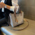 MCMXM代购大牌包包女2024韩版新款小众感斜挎水桶包包潮 灰棕色