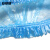 安赛瑞 一次性PE防尘帽 防水加厚隔离帽 厚度约1丝 蓝色 均码 100只装 25278