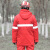 久臻 YSF232 冬季应急救援棉服 消防搜救反光衣 防水透气应急棉上衣 红色(单上衣) 4XL 