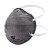 马斯奥  活性炭MC47 防尘口罩N95防雾霾PM2.5工业粉尘装修打磨煤矿头戴式 口罩（不带阀20只/盒环保装）灰色